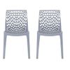 Silla Gruvyer Diademe  51x52x81 Cm Color Gris Venta-unica