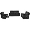 Conjunto Sofá Y Sillón Relax Isiris  197x93x102 Cm Color Negro Vente-unique