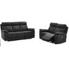 Conjunto Sofá Relax Isiris  197x93x102 Cm Color Negro Vente-unique