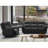 Conjunto Sofá Relax Pakita  208x92x102 Cm Color Negro Venta-unica