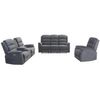 Conjunto Sofá Y Sillón Relax Nevers  187x95x103 Cm Color Gris Antracita Vente-unique