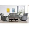 Conjunto Sofá Y Sillón Relax Nevers  187x95x103 Cm Color Gris Antracita Vente-unique