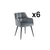 Silla Góndola Pega  58.5x62x78 Cm Color Gris Venta-unica