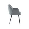 Silla Góndola Pega  58.5x62x78 Cm Color Gris Venta-unica