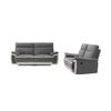 Conjunto Sofá Relax Metti  204x92x102 Cm Color Gris Venta-unica