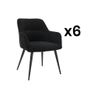 Silla Góndola Heka  59.5x61x78 Cm Color Negro Venta-unica