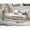 Cama Clásica Armand 1 Cajón 221x120x104 Cm Color Color Natural Claro Vente-unique