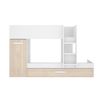 Cama Litera Anthony  243x97x150 Cm Color Color Natural Claro, Blanco Vente-unique