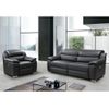 Conjunto Sofá Y Sillón Relax Arena  202x104x86 Cm Color Negro Venta-unica