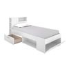 Base De Cama Leandre  218.5x99.6x95 Cm Color Blanco Vente-unique