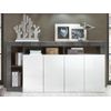 Conjunto Completo De Muebles De Salón Sefro  184x42x93 Cm Color Gris, Blanco Vente-unique