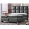 Cama Boxspring, Cama Continental Como  140x190x130 Cm Color Gris Venta-unica