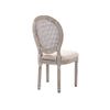 Silla Medallón Luis Xvi Antoinette  49x57.5x95 Cm Color Beige Venta-unica