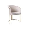 Silla Góndola Josethe  59.5x52.5x82.5 Cm Color Crema Vente-unique