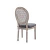 Silla Medallón Luis Xvi Antoinette  49x57.5x95 Cm Color Gris Venta-unica