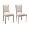 Silla Medallón Luis Xvi Amboisette  50x60x95 Cm Color Beige Venta-unica