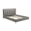 Base De Cama Funiti  184x231.5x112 Cm Color Gris Vente-unique