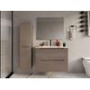 Mueble De Lavabo Stefanie 2 Cajones 80x46x57 Cm Color Topo Vente-unique