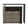 Mueble Bar Meteorite  120x50x106.6 Cm Color Negro, Gris Antracita, Topo Vente-unique