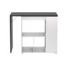 Mueble Bar Saturne  172x45x100 Cm Color Gris, Blanco Vente-unique