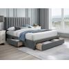 Cama Clásica Liako 3 Cajones 154x217x123 Cm Color Gris Vente-unique