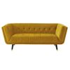 Conjunto Sofá Y Sillón Fijo Samantha  200x91x76 Cm Color Amarillo Vente-unique