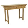 Mesa Consola Wekea 3 Cajones 115x40x75 Cm Color Color Natural Claro Vente-unique