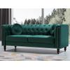 Sofá Fijo Turner  190x77x79 Cm Color Verde Esmeralda Venta-unica