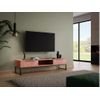 Mueble Bajo De Tv Vedila 2 Cajones 165x40x45 Cm Color Color Natural Oscuro Vente-unique