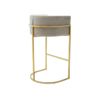 Taburete De Bar Peria  58x51x99 Cm Color Beige Venta-unica