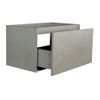 Mueble De Lavabo Sosthene 1 Cajón 80x45.5x45 Cm Color Gris Vente-unique