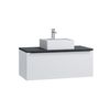 Mueble De Baño Simple Latoma 1 Cajón 90x45.6x39.2 Cm Color Blanco Vente-unique