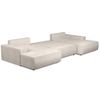 Sofá Cama Amelia  358x167x85 Cm Color Crema Venta-unica