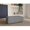 Puf Amelia  102x69x42 Cm Color Gris Venta-unica