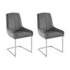 Silla Cantilever Berlona  53x58x96 Cm Color Gris Vente-unique