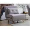 Sillón Cama Uribia  91x77.5x81 Cm Color Gris Claro Vente-unique