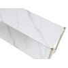 Mesa Consola Madola  120x35x76 Cm Color Blanco, Dorado Vente-unique