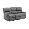 Conjunto Sofá Y Sillón Relax Canby  183x90x95 Cm Color Gris Venta-unica