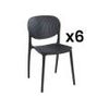 Silla Estándar Caretane  46x51x81.5 Cm Color Negro Venta-unica