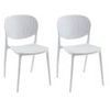 Silla Estándar Caretane  46x51x81.5 Cm Color Blanco Venta-unica