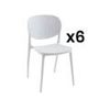 Silla Estándar Caretane  46x51x81.5 Cm Color Blanco Venta-unica