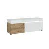 Mueble Bajo De Tv Dolona 2 Cajones 180.5x48x56.7 Cm Color Blanco Vente-unique