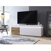 Mueble Bajo De Tv Dolona 2 Cajones 180.5x48x56.7 Cm Color Blanco Vente-unique