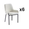 Silla Góndola Carolona  57x60.5x85 Cm Color Blanco Vente-unique