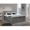 Cama Continental Boxspring Ivolos  210x176x120 Cm Color Gris Vente-unique