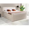 Cama Continental Boxspring Rhoda  215x127x200 Cm Color Marfil Vente-unique