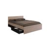 Cama Clásica Velona 2 Cajones 164.4x203.6x82.6 Cm Color Negro, Color Natural Claro Vente-unique