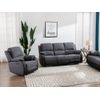 Conjunto Sofá Y Sillón Relax Brody  202x98x99 Cm Color Negro, Gris Venta-unica