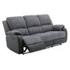 Conjunto Sofá Y Sillón Relax Brody  202x98x99 Cm Color Negro, Gris Venta-unica