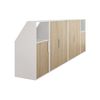 Armario Para Buhardilla Adezio  278.8x50x110 Cm Color Color Natural Claro, Blanco Vente-unique